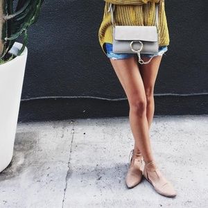 Vince Noella Leather Lace-Up Flats Sand Point 8.5